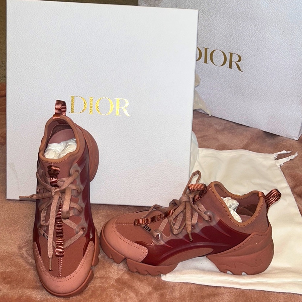 Rose Dior Sneakers (Authentic)